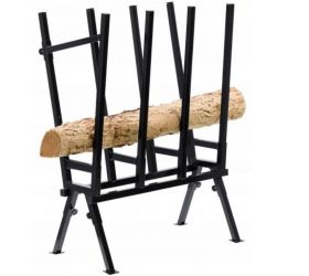 Stojan na rezanie dreva 81x37x103 cm čierny