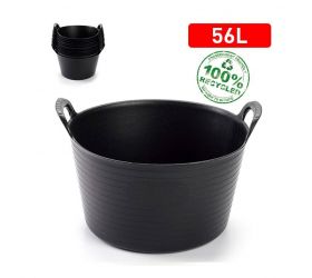 Kôš, nádoba flexiplast 56l čierna
