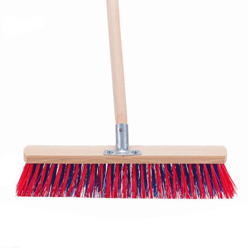 Metla cestárska, 40cm s násadou, drevená, kovový úchyt