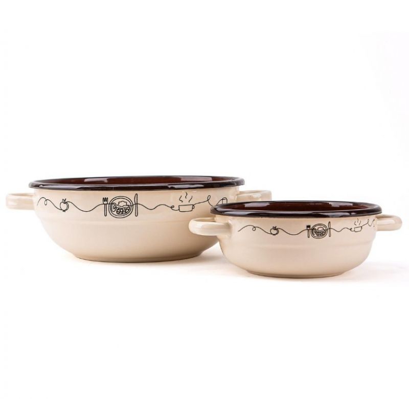 Misa sedliacka smaltovaná 26 cm/3,3l dekor Linea KLC