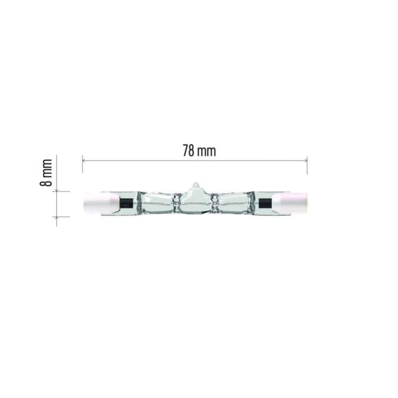 Lineárna halogénová žiarovka J78 120W R7s, teplá biela